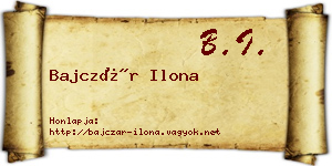 Bajczár Ilona névjegykártya